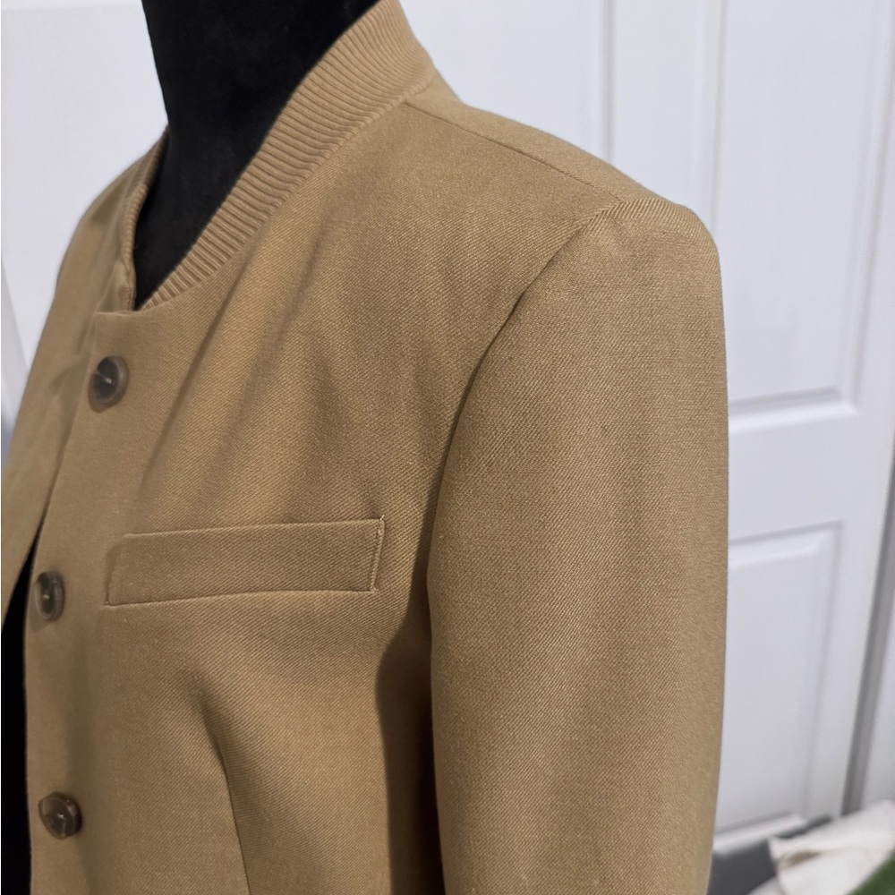 ZARA Women's beige Cropped Jacket blazer NEW